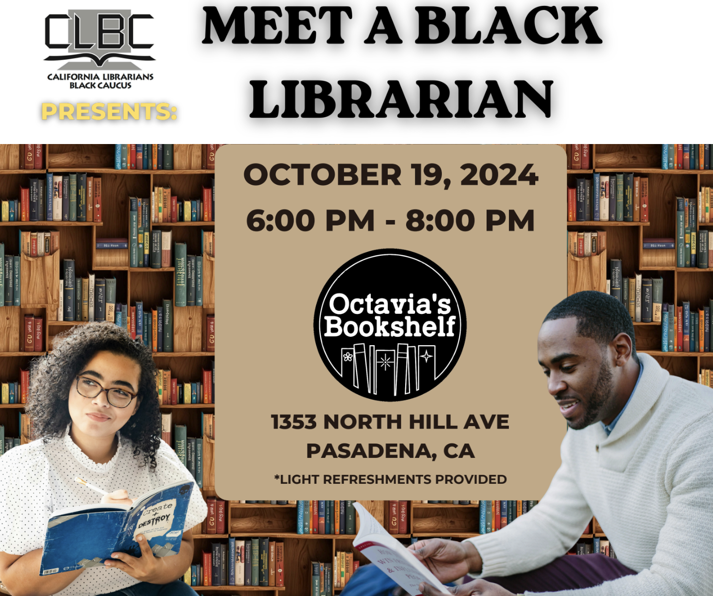 Meet a Black Librarian flyer image